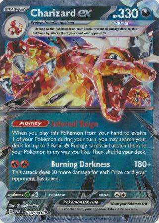 Pokemon Trading Card Game - Charizard ex - 054/091 - Ultra Rare Paldean Fates