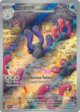Pokemon Trading Card Game - Wugtrio - 224/091 - Illustration Rare Paldean Fates