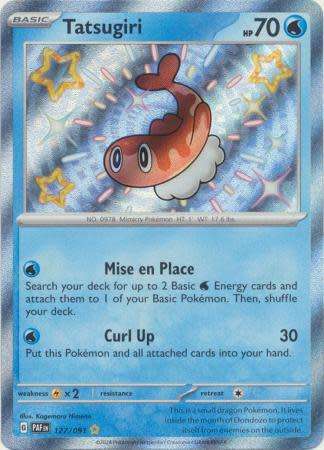 Pokemon Trading Card Game - Tatsugiri - 127/091 - Shiny Rare Paldean Fates
