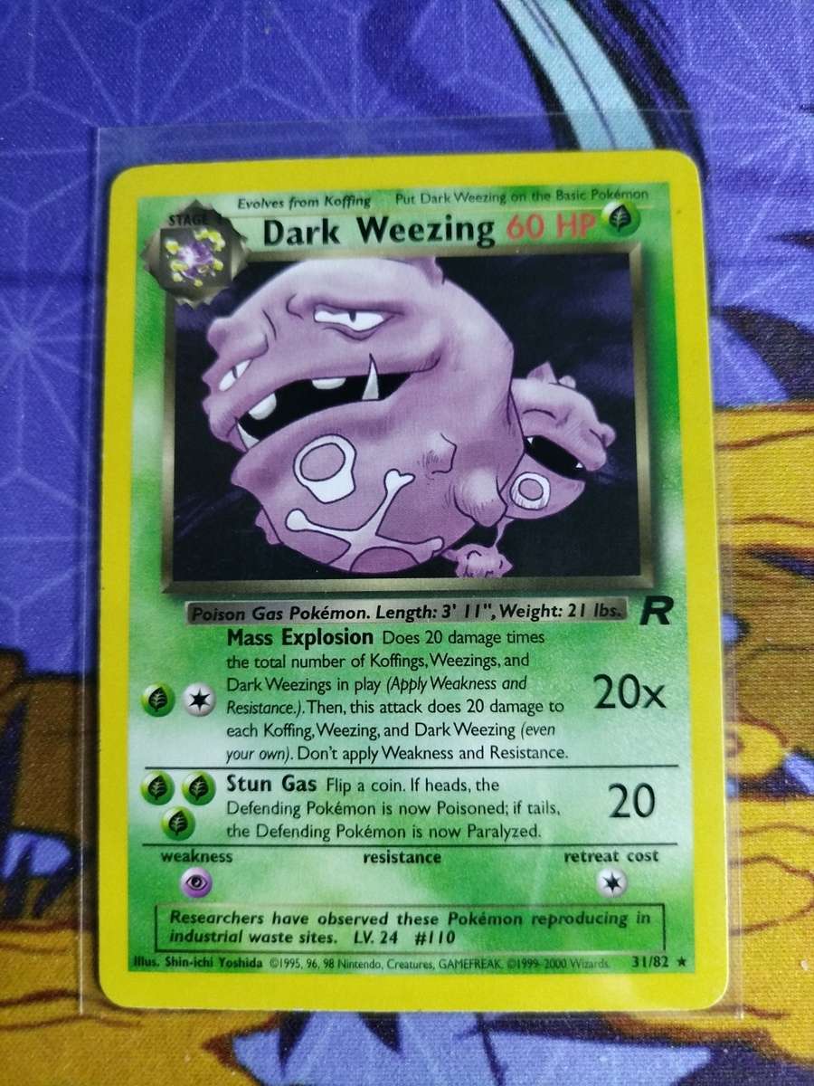 Pokemon Trading Card Game - Dark Weezing - 31/82 - Rare Unlimited Team Rocket