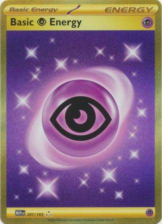Pokemon Trading Card Game - Psychic Energy - 207/165 - Gold Secret Rare Scarlet & Violet 151