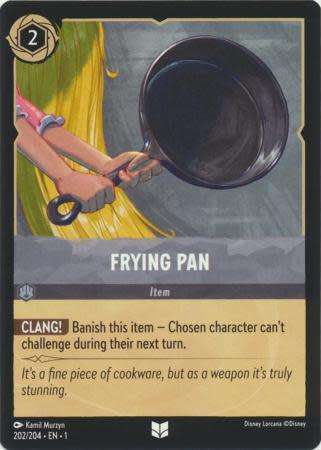 Disney Lorcana Trading Card Game - Frying Pan - 202/204 - Uncommon The First Chapter