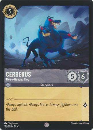 Disney Lorcana Trading Card Game - Cerberus - Three-Headed Dog - 176/204 - Common The First Chapter