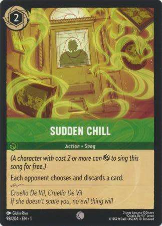 Disney Lorcana Trading Card Game - Sudden Chill - 98/204 - Common The First Chapter