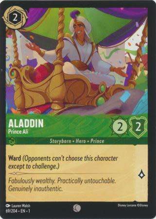Disney Lorcana Trading Card Game - Aladdin - Prince Ali - 69/204 - Common The First Chapter