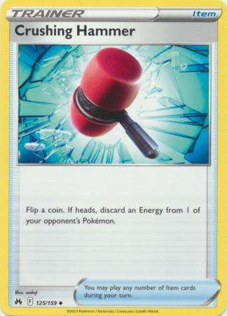 Pokemon Trading Card Game - Crushing Hammer - 125/159 - Uncommon Crown Zenith