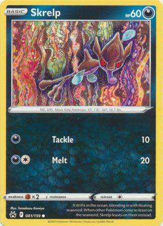 Pokemon Trading Card Game - Skrelp - 081/159 - Common Crown Zenith