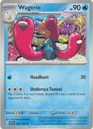 Pokemon Trading Card Game - Wugtrio - 057/198 - Uncommon Scarlet & Violet (Base Set)