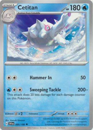 Pokemon Trading Card Game - Cetitan - 060/198 - Uncommon Scarlet & Violet (Base Set)