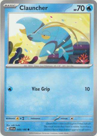 Pokemon Trading Card Game - Clauncher - 049/198 - Common Scarlet & Violet (Base Set)