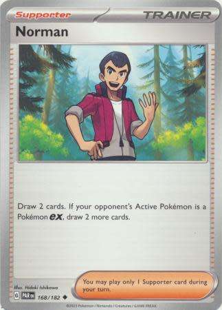 Pokemon Trading Card Game - Norman - 168/182 - Uncommon Scarlet & Violet: Paradox Rift
