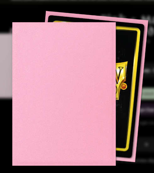 Pokemon TCG storage - Dragon Shield Sleeves Pink - Matte Sleeves - Standard Size (100)