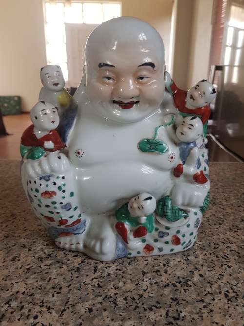 Chinese laughing buddha porcelain