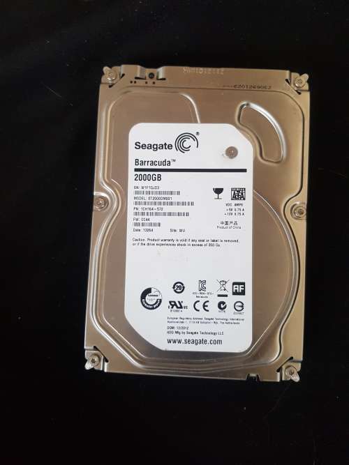 Seagate barracuda 2TB drive