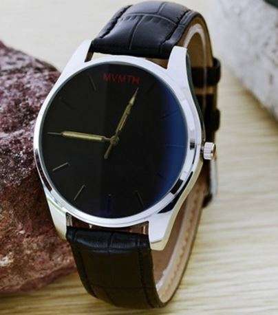 Smart Leather Wrist Watch