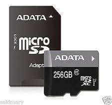ADATA 256Gig Micro SD Card Premier Pro SDHC UHS-I Class 10 SXHD Trans Flash TF Card SD