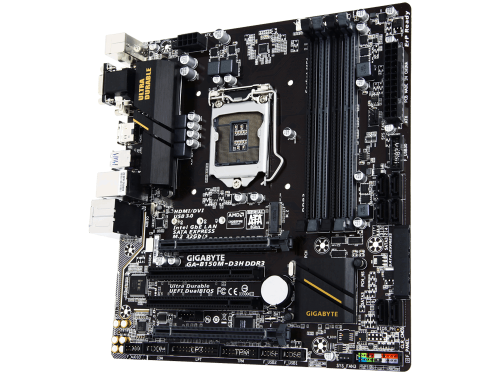 Gigabyte GA-B150M-D3H DDR3 Intel B150 Socket 1151 Micro-ATX Motherboard - Gigabyte