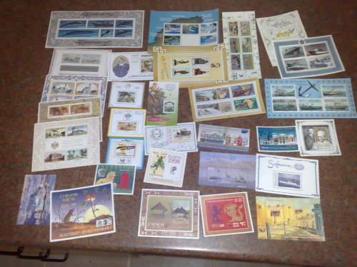 MINISHEETS-30 ASSORTED-20 RSA & 10 SWA-SOME MODERN,ALL SUPERB UM