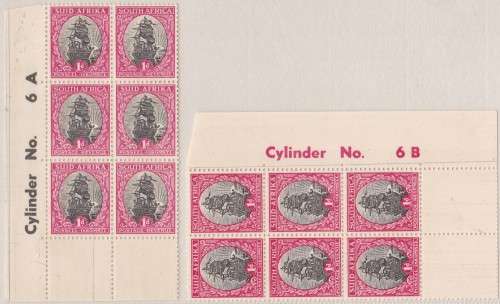 UNION SA - 1D SHIPS, CONTROL BLOCKS 6A & 6B - BOTH FINE U/M!!!!!