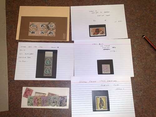 INTERESTING LITTLE JOBLOT TO CLEAR,CARDS,PACKETS,STOCK PAGE ETC-SEE PHOTOS