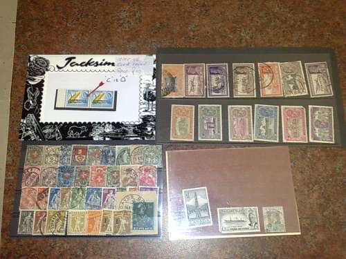 INTERESTING LITTLE JOBLOT TO CLEAR,CARDS,PACKETS,STOCK PAGE ETC-SEE PHOTOS