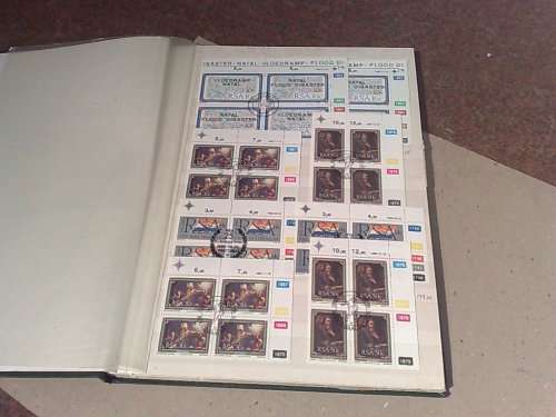 NICE KEK STOCKBOOK-FILLED WITH 130 PLUS RSA CONTROL BLOCKS-CTO SETS