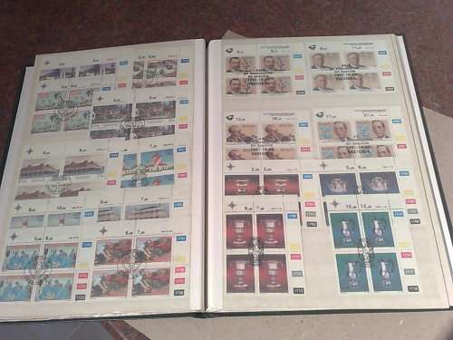 NICE KEK STOCKBOOK-FILLED WITH 130 PLUS RSA CONTROL BLOCKS-CTO SETS