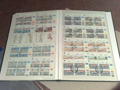 NICE KEK STOCKBOOK-FILLED WITH 130 PLUS RSA CONTROL BLOCKS-CTO SETS