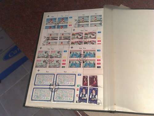 NICE KEK STOCKBOOK-FILLED WITH 130 PLUS RSA CONTROL BLOCKS-CTO SETS