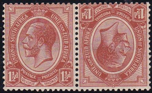 UNION SA - KGV KINGS HEAD, TETE BECHE PAIR - FINE U/M!!!!!