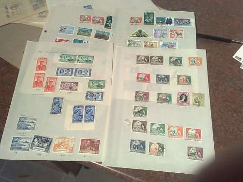 GENUINE GLORY LOT TO CLEAR-STOCK CARDS WITH STAMPS.PAGES,PACKETS-MOSTLY GOOD CONDITION,SEE PHOTOS