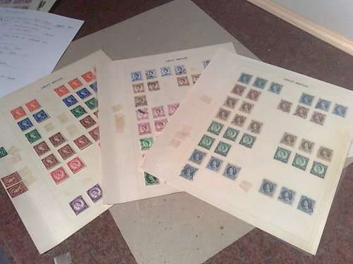 GENUINE GLORY LOT TO CLEAR-STOCK CARDS WITH STAMPS.PAGES,PACKETS-MOSTLY GOOD CONDITION,SEE PHOTOS