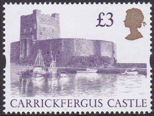 GB - 1992 CARRICKFERGUS CASTLE, 3 POUND SINGLE STAMP, FINE U/M - CV:R400!!!!!