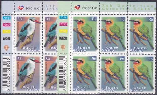 RSA - 7TH DEF ISSUE:BIRDS, R3 & R5 CONTROL BLOCKS (DATED:2000.11.01) - SUPERB U/M!!!!!