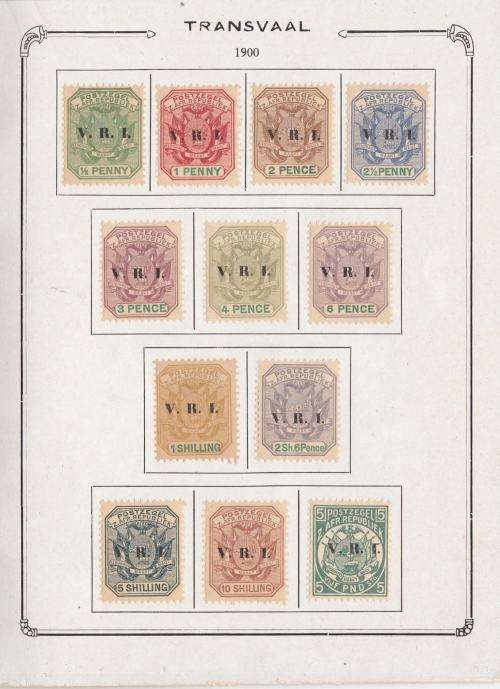 TRANSVAAL/ZAR-BOOK "TIMBRES DU TRANSVAAL"-WITH COMPLETE SETS TO 5 POUNDS-FINE MM