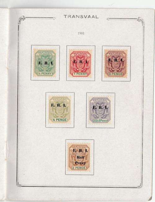 TRANSVAAL/ZAR-BOOK "TIMBRES DU TRANSVAAL"-WITH COMPLETE SETS TO 5 POUNDS-FINE MM