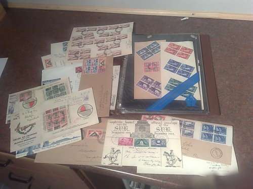 UNION SA-SMALL COLLECTION UNION COVERS,RINGBINDER FILE AND LOOSE,APP 50-MIXED COND