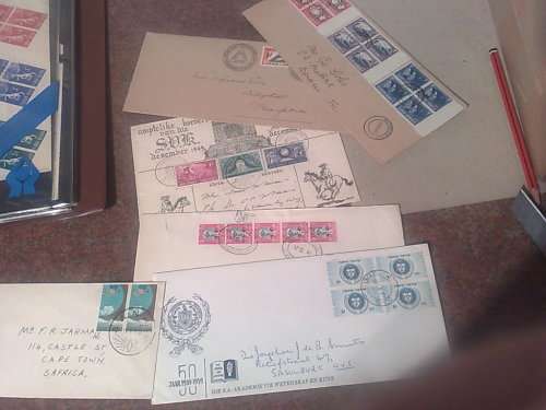 UNION SA-SMALL COLLECTION UNION COVERS,RINGBINDER FILE AND LOOSE,APP 50-MIXED COND