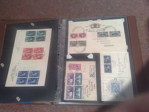 UNION SA-SMALL COLLECTION UNION COVERS,RINGBINDER FILE AND LOOSE,APP 50-MIXED COND