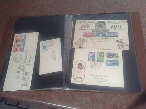 UNION SA-SMALL COLLECTION UNION COVERS,RINGBINDER FILE AND LOOSE,APP 50-MIXED COND