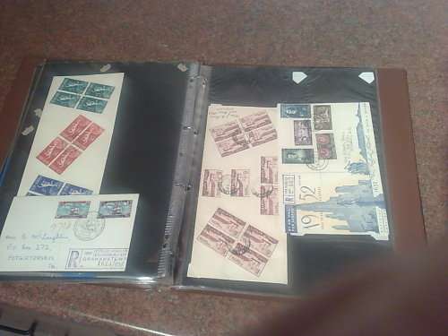 UNION SA-SMALL COLLECTION UNION COVERS,RINGBINDER FILE AND LOOSE,APP 50-MIXED COND