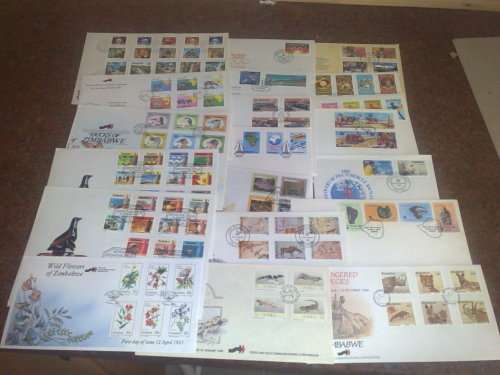 RHODESIA/ZIMBABWE-20 ASSORTED FDC,FINE AND CLEAN,SOME NICE ONES INCLUDED
