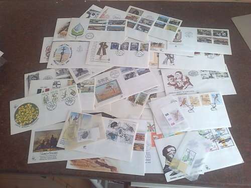 NEW YEAR BARGAIN-SWA-37 FDC WITH FULL SET OF UM SINGLES FOR EACH FDC-FINE,CLEAN LOT