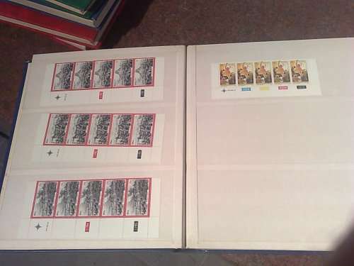 LARGE COLLECTION TO CLEAR-8 STOCKBOOKS PLUS 4 FDC ALBUMS-SOME RUST INTRUSION AND SOILING-