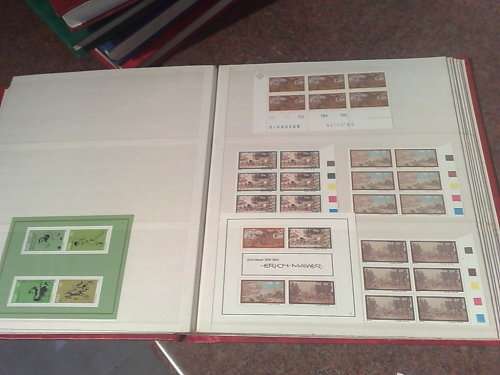 LARGE COLLECTION TO CLEAR-8 STOCKBOOKS PLUS 4 FDC ALBUMS-SOME RUST INTRUSION AND SOILING-
