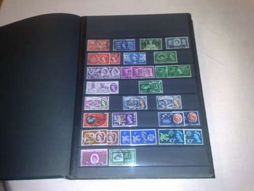 SUPERB LIGHTHOUSE 16 PAGE(32 PAGES TO USE)STOCKBOOK-FILLED WITH MANY HUNDREDS GB STAMPS-HUGE CV