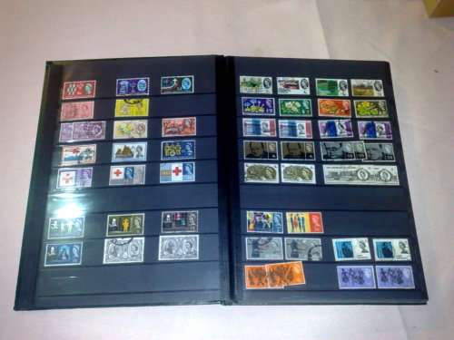 SUPERB LIGHTHOUSE 16 PAGE(32 PAGES TO USE)STOCKBOOK-FILLED WITH MANY HUNDREDS GB STAMPS-HUGE CV