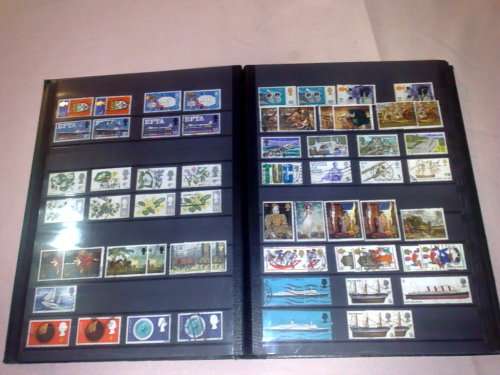 SUPERB LIGHTHOUSE 16 PAGE(32 PAGES TO USE)STOCKBOOK-FILLED WITH MANY HUNDREDS GB STAMPS-HUGE CV