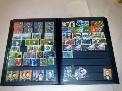 SUPERB LIGHTHOUSE 16 PAGE(32 PAGES TO USE)STOCKBOOK-FILLED WITH MANY HUNDREDS GB STAMPS-HUGE CV