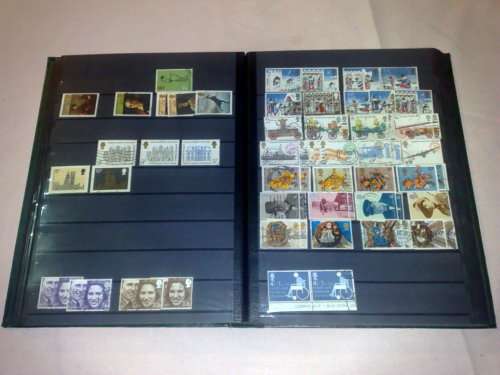 SUPERB LIGHTHOUSE 16 PAGE(32 PAGES TO USE)STOCKBOOK-FILLED WITH MANY HUNDREDS GB STAMPS-HUGE CV